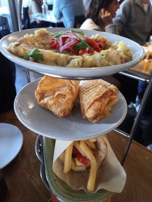 Cold and hot mezze, wrap at The Real Greek - Bankside in South East London