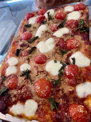 Lasagna with spinach, ricotta and cherry tomatoes at Panna Cotta Restaurant & Cafeteria in Sandanski