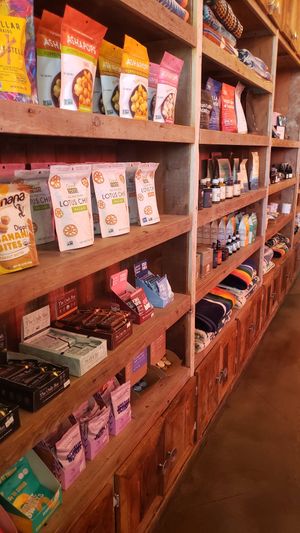 Lots snack food at SunLife Organics in Calabasas