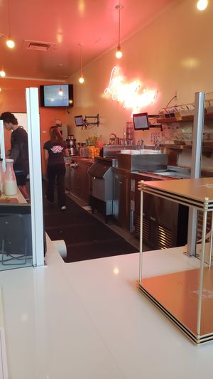 Smoothie/juice kitchen at SunLife Organics in Calabasas