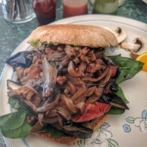 Portobello Burger at Ki'tzen in Guadalajara