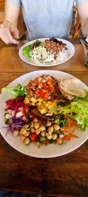 Salads, vegetables, rice, beans   at Cafe and CIA in Ouro Preto