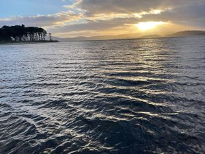 View from the Inn's pontoon at The Oystercatcher Inn in Scotland