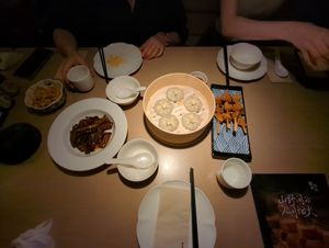 Everything vegetarian on this picture at Qingchun Pumen (Pacific Ocean New World Branch) in Shanghai