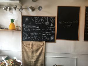 Wall menu at La Valle in North London