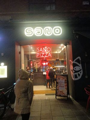 Entrance at Sano Pizza in Cork