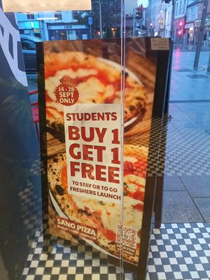 Promo at Sano Pizza in Cork