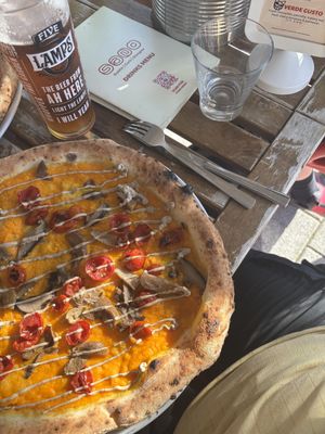 Vegan pizza  at Sano Pizza in Cork