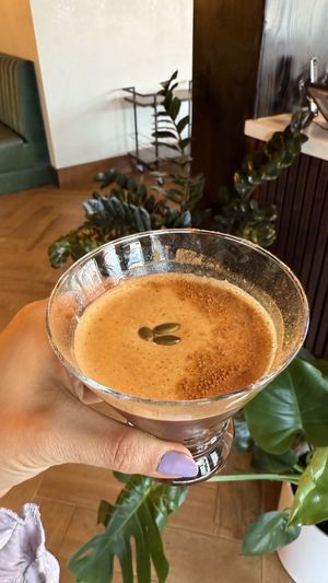 Pumpkin espresso mocktail martini   at The Artisan at Brick Street Hotel in Durant