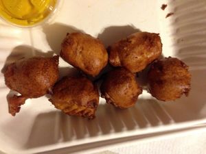 Mini corndogs at Flacos in Fresno