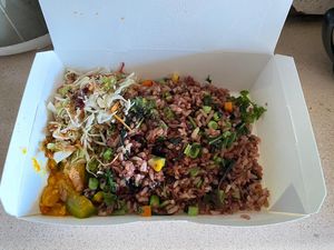 1x   C04. Basil Leaves Fried Multi-Grain Rice	  RM 23.00	
         Takeaway Pakaging	  	
         Without Egg	  	 at Simple Life - The Gardens Mall in Kuala Lumpur