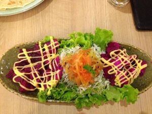 Dragon fruit salad at Simple Life - The Gardens Mall in Kuala Lumpur