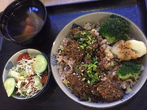 mixed mushroom paste with multi grains rice at Simple Life - The Gardens Mall in Kuala Lumpur