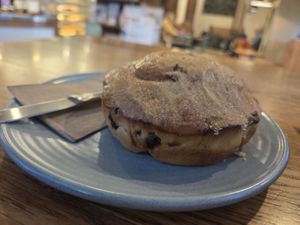Maple cinnamon scroll at Coffee Culture Lincoln in Lincoln