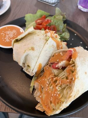 BLT wrap  at Veganerie Grand Palace - วีแกนเนอรี วัดพระแก้ว in Bangkok