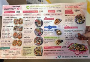 Other side of menu  at Spitz - St. George in St George