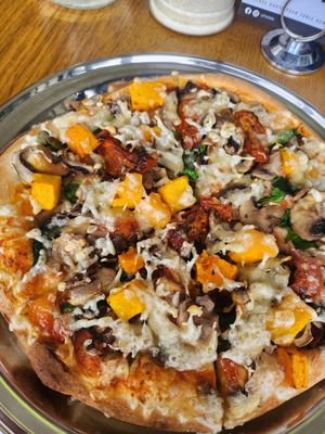 Vegan pizza at La Porchetta Italian Restaurant Bendigo in Bendigo