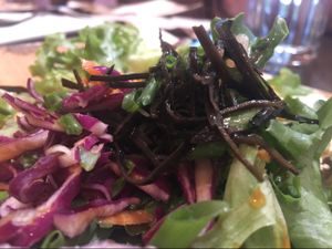 seaweed salad at Hearty Eats in Shelburne Falls