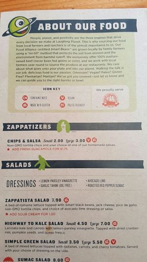 Vegan Options!! at Laughing Planet Cafe in Reno