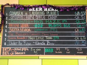 Drinks at Laughing Planet Cafe in Reno