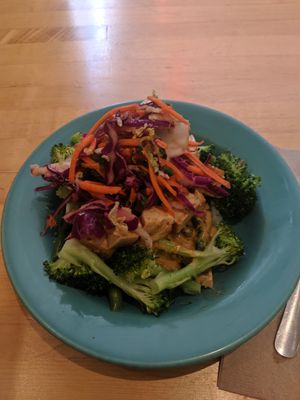 Thai bowl at Laughing Planet Cafe in Reno