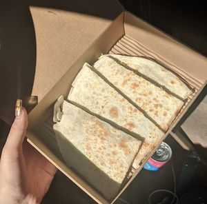 No upcharge for vegan cheese on the quesadillas! at Laughing Planet Cafe in Reno