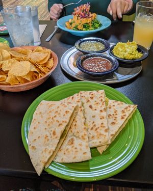 All quesadillas can be made vegan for no extra charge! at Laughing Planet Cafe in Reno