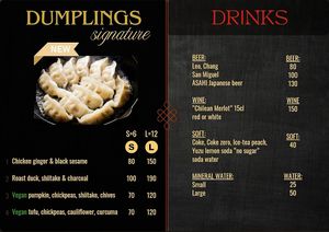 Menu at BUN & CHAY Phangan-Srithanu in Chang Wat Surat Thani