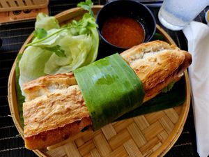 Pumpkin banh mi at BUN & CHAY Phangan-Srithanu in Chang Wat Surat Thani