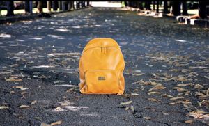 vegan Backpack "Napoli Ochre" at NOAH - Italian Vegan Shoes in Esselbach
