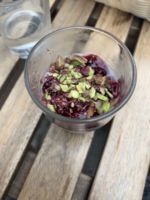 malabi at Hummus Amamamusi in Krakow