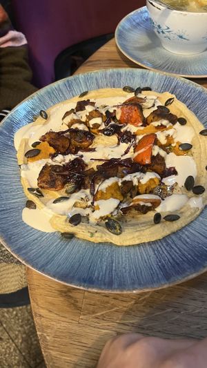 ‘pumpkin hummus'  at Hummus Amamamusi in Krakow