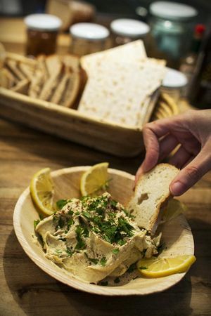 lemon Hummus amamamusi at Hummus Amamamusi in Krakow