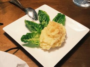beautifully arranged mashed potatoes at Cloud Dreaming in Penang
