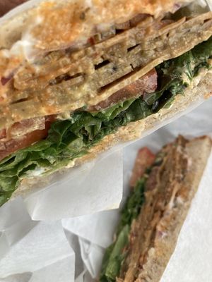 Hawt Plaza Sandwich  with plant-based salami  at Beet Jar - Van Aken in Shaker Heights