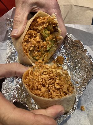 Breakfast burrito with coconut bacon at Beet Jar - Van Aken in Shaker Heights