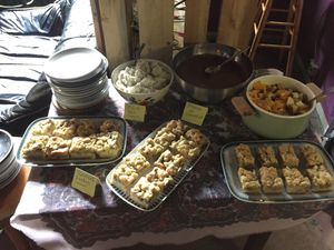 Desserts at the brunch at B-Lage in Berlin