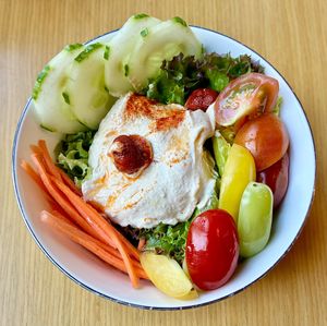 Hummus bowl at Alizeé Restaurant in Dubai