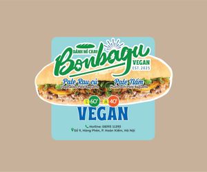 Baguette size at Bonbagu Vegan Baguette - Bánh Mì Chay in Hanoi