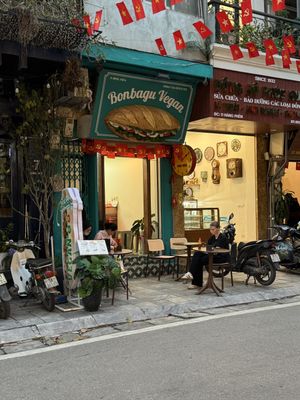 Old Quarters area of Hanoi  at Bonbagu Vegan Baguette - Bánh Mì Chay in Hanoi