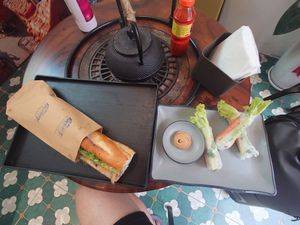 What a wonderful small vegan place! Best Bahn Mi in Hanoi. The mushroom one is divine! It's inexpensive and when you in Hanoi you need to come here at least once ❤️. at Bonbagu Vegan Baguette - Bánh Mì Chay in Hanoi