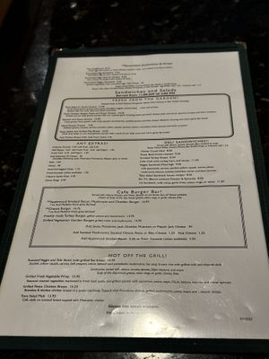 Lunch menu  at Kalaheo Cafe in Kalaheo