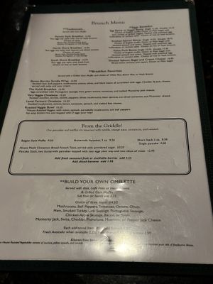 Breakfast menu  at Kalaheo Cafe in Kalaheo