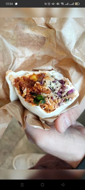 Vegan wrap at Narvesen Jernbanetorget T-bane in Oslo