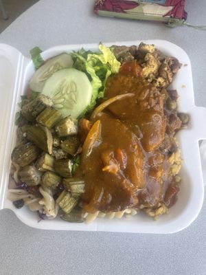 Large platter ($16)  at Mellow Moods Cafe in Tortola