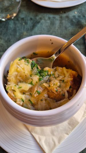 Onion Soup at Chez Mara in Rostock
