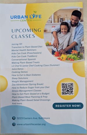  at Urban Life Center & Juice Bar in Baltimore