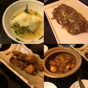 soup, mushroom, radishes and egg with tofu skin  at XiangJi Ge Vegetarian in Shanghai