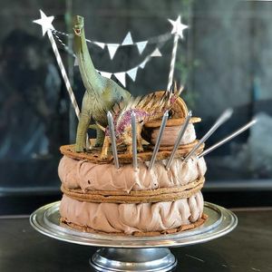 Gelato cookie sandiwch birthday cake at Live A Little Gelato in Adelaide