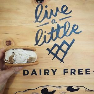 Snickerdoodle gelato cookie sandwich from Plant 4 Bowden  at Live A Little Gelato in Adelaide